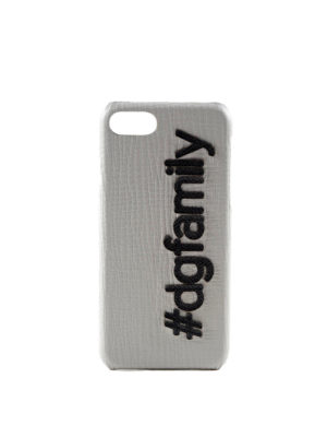 DOLCE & GABBANA: custodie e cover - Cover per iPhone 7 in pelle