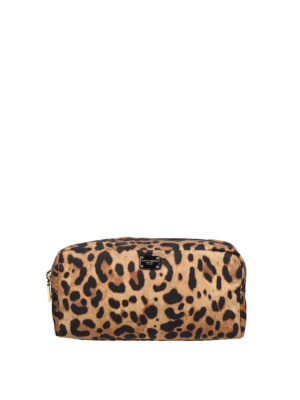 DOLCE & GABBANA: custodie e cover - Pouch leopardata