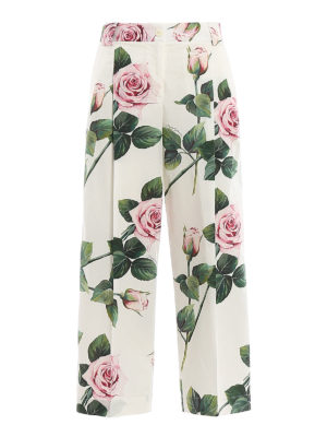 DOLCE & GABBANA: Pantalones casual - Pantalón Casual - Tropical Rose