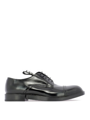 DOLCE & GABBANA: classiche - Scarpa stringata in vernice modello Derby