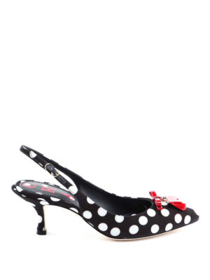 DOLCE & GABBANA: court shoes - Crazy For Sicily print slingbacks