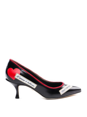 DOLCE & GABBANA: scarpe décolleté - Décolleté Lori con DG logo tape