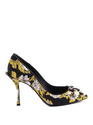 DOLCE & GABBANA: scarpe décolleté - Décolleté Lori in jacquard floreale