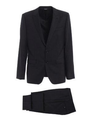 DOLCE & GABBANA: completi da cerimonia - Completo sartoriale in lana grigia