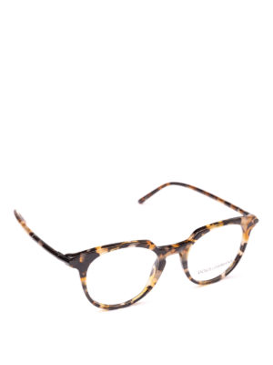 DOLCE & GABBANA: Occhiali - Occhiali da vista in acetato avana