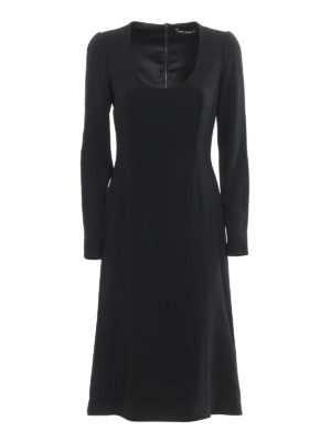 DOLCE & GABBANA: Vestidos media pierna - Vestido Midi - Liso