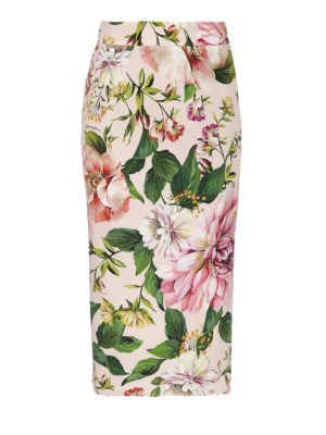 DOLCE & GABBANA: Faldas media pierna y semilargas - Falda Semilarga - De Flores