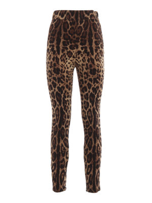 DOLCE & GABBANA: Leggings - Leggins - Estampado Animalier
