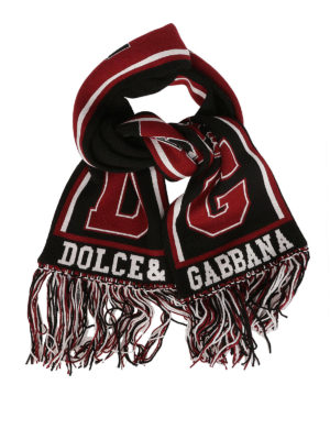 DOLCE & GABBANA: sciarpe e foulard - Sciarpa in cashmere stile football club