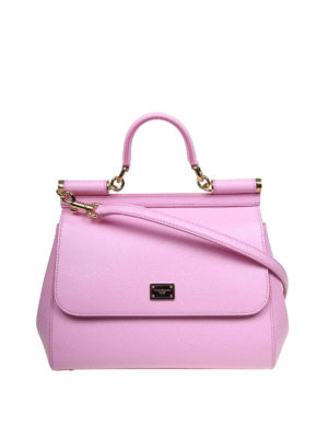 DOLCE & GABBANA: borse a spalla - Borsa Sicily media color rosa confetto