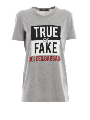 DOLCE & GABBANA: Camisetas - Camiseta - Gris