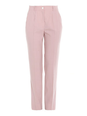 DOLCE & GABBANA: Pantalones de sastrerìa - Pantalones De Sastrería - Rosado
