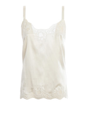DOLCE & GABBANA: Tops y camisetas sin mangas - Top - Blanco