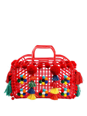DOLCE & GABBANA: shopper - Shopper Kendra con applicazioni multicolor
