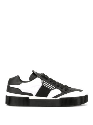 DOLCE & GABBANA: sneakers - Sneaker Miami in pelle bicolore