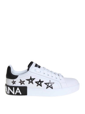 DOLCE & GABBANA: sneakers - Sneaker Portofino in pelle