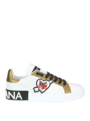 DOLCE & GABBANA: sneakers - Sneaker Portofino con patch del logo