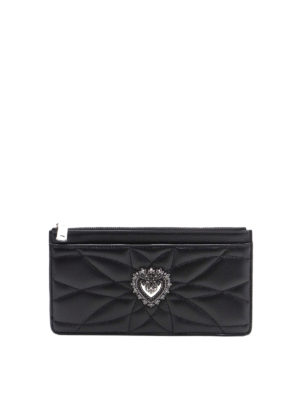 DOLCE & GABBANA: wallets & purses - Devotion leather cardholder