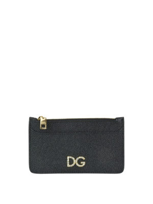 DOLCE & GABBANA: portafogli - Portacarte con logo gioiello
