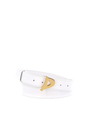 DONDUP: belts - D buckle leather belt