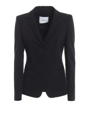 DONDUP: blazers - Black single-breasted blazer
