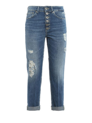 DONDUP: Boyfriend - Koons loose fit distressed jeans