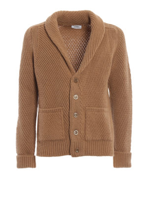 DONDUP: cardigan - Caldo cardigan in lana merino intrecciata