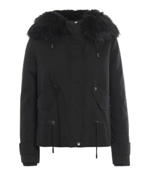 DONDUP: casual jackets - Faux fur insert jacket