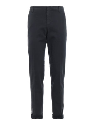 DONDUP: pantaloni casual - Pantaloni Gaubert grigi in cotone pesante