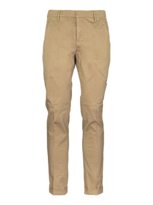 DONDUP: casual trousers - Gaubert beige gabardine pants