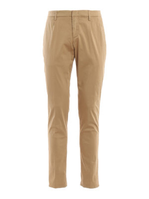 DONDUP: pantaloni casual - Pantaloni Gaubert beige con pinces