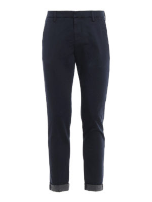 DONDUP: casual trousers - Gaubert cotton blend chino pants
