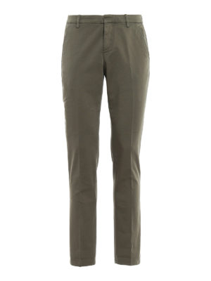 DONDUP: casual trousers - Gaubert cotton blend chino pants