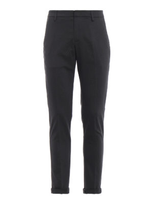 DONDUP: pantaloni casual - Pantaloni Gaubert grigi in cotone