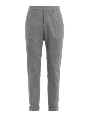 DONDUP: pantaloni casual - Pantaloni Gaubert spigati