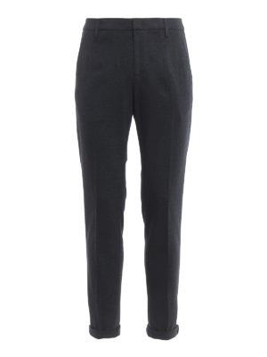 DONDUP: casual trousers - Gaubert jacquard trousers