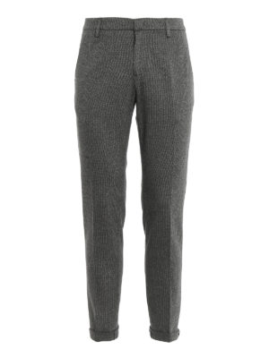 DONDUP: casual trousers - Gaubert jacquard trousers
