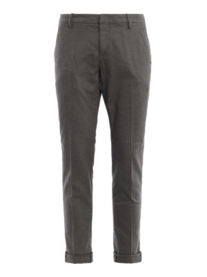 DONDUP: pantaloni casual - Pantaloni Gaubert in misto cotone mélange