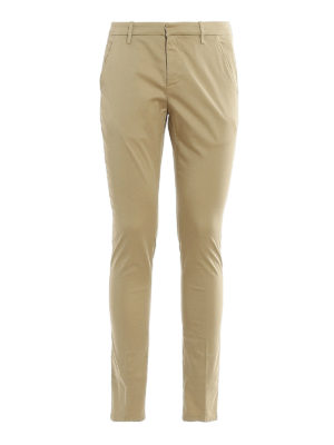 DONDUP: casual trousers - Gaubert satin pants