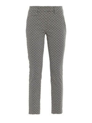 DONDUP: casual trousers - Perfect geometric pattern trousers