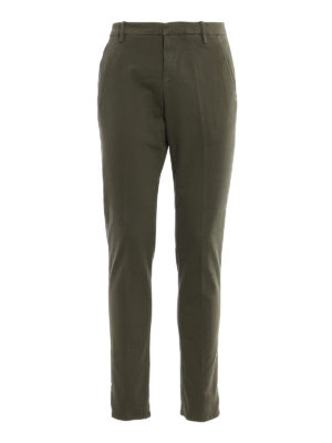 DONDUP: casual trousers - Stretch cotton chino trousers