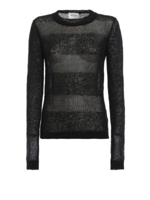 DONDUP: maglia collo rotondo - Maglia con righe in lurex