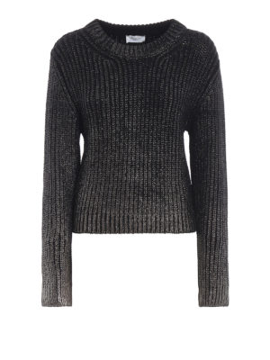 DONDUP: crew necks - Metallic effect wool and lurex jumper