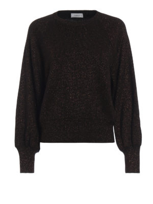 DONDUP: maglia collo rotondo - Girocollo misto lana con dettagli in lurex