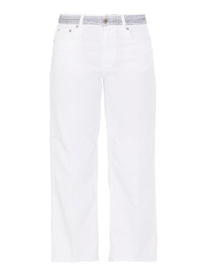 DONDUP: flared jeans - Waist embroidered jeans