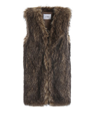 DONDUP: Fur & Shearling Coats - Ashlynn faux fur vest