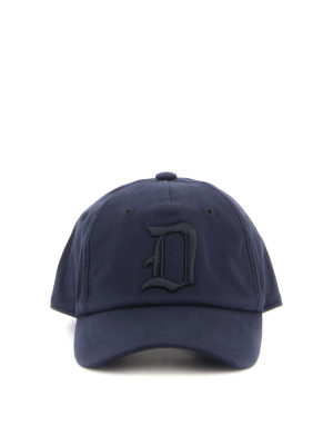 DONDUP: hats & caps - D logo baseball cap