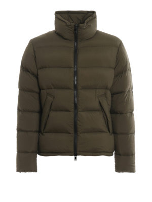 DONDUP: padded jackets - Matte army green puffer jacket