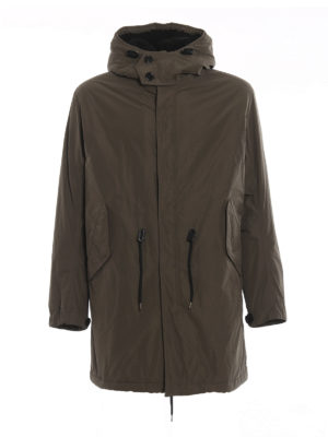 DONDUP: parkas - Velvet bands coated effect parka