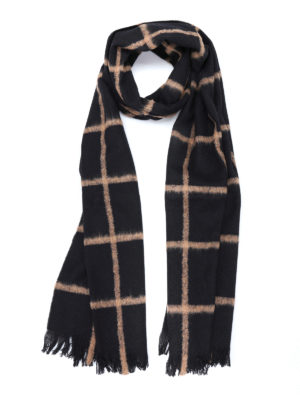DONDUP: sciarpe e foulard - Sciarpa in lana a quadri
